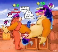 aliknto brawl_stars collin_(heavych0c0lover) colonel_ruffs gay oc supercell text text_bubble yaoi