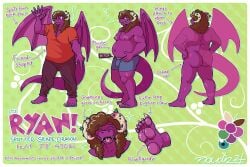 5_toes anthro ass barefoot belly bottomwear boxer_briefs bulge clothing dragon european_mythology feet food fruit gesture grape hair hi_res long_hair male model_sheet musclegut muscular mythological_creature mythological_scalie mythology naudiz_(artist) nipples pants plant plantigrade scalie shirt smile solo t-shirt toes topwear underwear waving western_dragon wings