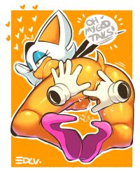 2026 4:5 anthro anthro_on_anthro anthro_penetrated anthro_penetrating anthro_penetrating_anthro anus ass bat blush canid canine clothing dialogue disembodied_hand duo edalv english_text eyeshadow female female_penetrated finger_fuck fingering footwear footwear_only fox genitals gloves green_eyes hair handwear heart_symbol hi_res high_heels high_heels_only makeup male male/female male_penetrating male_penetrating_female mammal miles_prower miles_tails_prower mostly_nude penetration rouge_the_bat sega sex shoes simple_background sonic_(series) sonic_the_hedgehog_(series) tails tails_the_fox text vaginal_penetration vulva white_hair