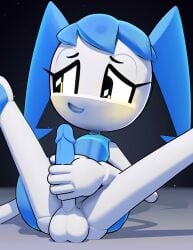 1futa 1girls blender futa_only futanari jenny_wakeman masturbating masturbation my_life_as_a_teenage_robot no_sound tagme video xj-9