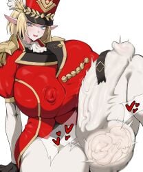 1futa erection_under_clothes futa_only futanari marching_band_uniform tiger_drop