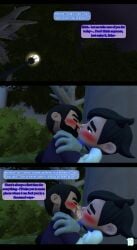 against_tree closed_eyes cute gay kissing kissing_tongue smg3 smg4 smg4_(character) tongue_piercing yaoi