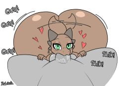 2026 2girls alexa_(raylopez) anthro anthro_on_anthro ashley_(sh3rm4nafterdrk) ass ass_up big_ass big_butt big_penis blowjob blowjob_face blush blush_lines brown_body digital_drawing_(artwork) digital_media_(artwork) earring eyebrows eyelashes eyeshadow female furry furry_female furry_only futa_only futanari green_eyes grey_skin heart hi_res high_resolution highres horns horny horny_female huge_ass kobold legs_apart looking_at_another looking_at_viewer looking_pleasured nude nude_female oc onomatopoeia open_legs oral oral_sex original_character penis penis_in_mouth pov raylopez reptile request sh3rm4nafterdrk shortstack simple_background sound_effects tagme tail teapot_(body_type) white_background