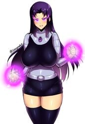 1girls absolute_territory big_breasts black_hair black_skirt blackfire breasts dc komand'r large_breasts long_hair miniskirt pencil_skirt purple_eyes skirt sole_gem solegemart source_request straight_hair supervillain teen_titans thick thick_thighs thighhighs thighs tight_skirt