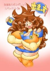 1girls belly breasts female gigantic_breasts hips huge_breasts huge_hips huge_nipples huge_pussy huge_thighs hyper_breasts hyper_nipples large_breasts lisa_(robopon) nipples pussy robopon shortstack tamori_hataru thick_thighs thighs wide_hips