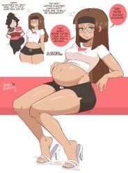 arbrianarchy glasses hand_on_belly oc original_character stuffed stuffed_belly tagme valentine's_day