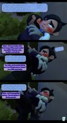 against_tree garry's_mod garrysmod gay gay_male kissing_neck knee_job minicomic moaning_in_pleasure rubbing_penis smg3 smg4 smg4_(character) spread_legs sweet yaoi