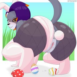 2026 absurd_res anal anal_sex anthro armwear artist_name ass becky_(s-hard) blind_eye bodily_fluids bunny_costume butt_focus buttplug buttplug_in_ass buttplug_insertion buttplug_tail cat_tail clothing costume domestic_cat easter easter_egg eye_scar facial_scar fake_ears fake_rabbit_ears fake_tail felid feline felis female fishnet_clothing genital_fluids genitals glistening glistening_body glistening_butt glistening_genitalia grass grey_body hair hi_res holidays legwear looking_at_viewer mammal multicolored_body multicolored_hair object_in_ass orange_eyes penetration plant plug_(sex_toy) plug_insertion s-hard scar scut_tail sex_toy sex_toy_in_ass sex_toy_insertion short_tail simple_background solo stockings tail text two_tone_body two_tone_hair vaginal_fluids vulva white_armwear white_clothing white_legwear white_stockings