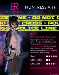 1futa 3d advertisement android baton black_hair breasts character_sheet cybernetics cyborg erection exposed_breasts fit futa_only futanari hidden_eyes lipstick muscular_arms nipples pale_skin penis police police_baton poster robot robot_arm robot_girl sci-fi scifi shiftybizness spiked_hair testicles weapon