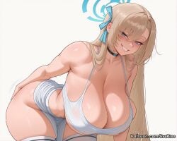 1girls ai_generated ass ass_bigger_than_head asuna_(blue_archive) belly big_breast big_butt blue_archive breasts breasts_bigger_than_head curvy curvy_body curvy_female curvy_figure curvy_hips enormous_breasts evekiss female hair hi_res huge_ass huge_breasts huge_butt huge_thighs large_breasts nipples nude pussy sagging_breasts sexy tan_body tan_skin thick thick_thighs thighs voluptuous voluptuous_female