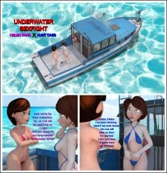 2girls big_hero_6 cass_hamada comic crossover disney female helen_parr marvel pixar sexfightfun tagme the_incredibles