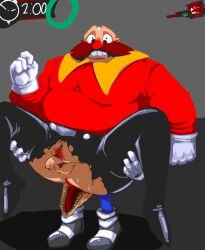 2boys about_to_be_raped anthro anthro_on_human bald bald_male balls belly black_pants blue_fur carrying_another clothing creepypasta dr._eggman duo eggman facial_hair fat fat_belly fat_male furry furry_male gay genitals hands_on_legs hedgehog human human_male human_on_anthro interspecies larger_male legs_apart light-skinned_male light_skin looking_at_viewer male male/male male_only mammal mature mature_male mustache obese obese_male overweight overweight_male pants penis pubic_hair red_shirt ripped_clothing ripped_pants scared scared_expression sega shirt shoes size_difference smaller_male sonic.exe sonic.exe_(series) sonic_(series) sonic_the_hedgehog sonic_the_hedgehog_(series) srmercubutnsfw teeth testicles tongue tongue_out unseen_male_face white_gloves yaoi
