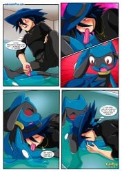 2boys anthro ass balls bbmbbf blowjob comic gay handjob human male male/male male_only masturbation nintendo oral oral_sex palcomix penis pokemon pokemon_(species) pokepornlive riolu riolu_and_me_(comic) sex yaoi