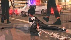 3d asian asian_female ass big_ass big_breasts black_hair breasts cindy_moon cum cum_in_pussy cum_inside heroine japanese japanese_female koikatsu korean korean_female large_ass large_breasts marvel marvel_comics masked_female scarf silk_(marvel) spandex spider-man_(series) superhero_costume superheroine thick_thighs thighs tied_up