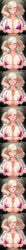 1boy 1girls ann_takamaki comic cum cum_on_body handplug micro_bikini paizuri persona persona_5 titjob