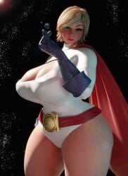 1girls 3d 3d_(artwork) alien alien_girl alien_humanoid big_breasts blonde-haired_female blonde_female blonde_hair blue_eyes blue_eyes_female breasts cleavage cleavage_window dc dc_comics earth female female_focus female_only giantess giga_giantess girl huckleberry8181 huge_boobs huge_breasts kara_zor-l light-skinned_female light_skin looking_at_viewer macro macro_female mature mature_female planet planetary_macro power_girl short_hair short_hair_female solo solo_female solo_focus space superheroine superman_(series) thick_thighs thighs