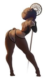 1boy 1femboy 2025 2d 2d_(artwork) afro animal_ears ass ballsack black_hair black_legwear bulge cock comission covered_eyes dark-skinned_femboy dark-skinned_male dark-skinned_penis dark_body dark_hair dark_male_only dark_nipples dark_penis dark_skin ear_piercing femboy femboy_only feminine_male gay gay_male girly hair_covering_eyes hair_over_eyes half_naked half_naked_male kemonomimi lip_piercing looking_at_viewer looking_back looking_back_at_viewer male male_only oc original original_character panda_ears panda_tail pierced_ears piercing piercings pointy_chin pov rear_view smile smiling_at_viewer solo staff standing tail theorangebutt thick_ass thick_thighs thigh_socks trap twink very_high_resolution vexha_(vexhathepanda) watermark wizard wizard_hat wizard_robe