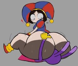 ass_bigger_than_breasts ass_bigger_than_head ass_focus ass_on_face ass_out ass_sweat big_ass breasts bubble_butt bunny bunny_ears clothed clothing diivox eating_ass face_on_ass facesitting fat_ass furry furry_with_non-furry giant_ass glitch_productions grabbing_ass huge_ass jax_(the_amazing_digital_circus) jester jester_costume jester_girl jester_hat jester_outfit looking_at_partner massive_ass overalls pomni_(the_amazing_digital_circus) purple_body rabbit rabbit_ears round_ass sitting_on_face small_breasts smaller_breasts sweaty sweaty_ass tadc the_amazing_digital_circus thick_ass thick_thighs thighhighs thighs