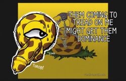 ball countryballs dont_tread_on_me gadsden_flag large_penis libertarian libertarianism libertarianism_(polcompball) polcompball political_compass political_compass_balls round snake text topic tread_on_me yellow