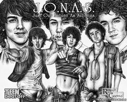 3boys actor all_male balls ballsack black_and_white boner brothers caucasian caucasian_male celebrity dicks_out disney ed erect_penis erection erection_under_clothes exposed_nipple hard_on joe_jonas jonas_(tv_series) jonas_brothers kevin_jonas looking_at_viewer male male_only mouth_open musician necktie nick_jonas pants_open penis_out pointing real_person rough_canvas scrotum shirt_up shirtless sketch t-shirt tank_top teasing teen_beat-off teen_boy testicles tongue_in_mouth uncolorsket veiny_penis vest