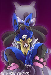 lucario male_only mewtwo pokemon pokemon_(species) pokephilia tagme thedirtyshark yuski