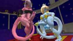 2futas 3d balls bedroom big_breasts big_penis blonde_hair breasts canastus crossover crown cynthia_(pokemon) detailed_background dragon_ball frieza frieza_race frost_demon futa_only futanari grey_hair herm huge_cock intersex long_tail majin mario_(series) mostly_nude nintendo nude_futanari penis pinup pokemon princess_rosalina sleeves source_filmmaker super_mario_galaxy tagme transformation