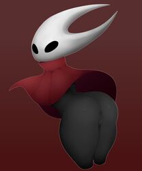 1girls 2019 anthro ass bent_over cloak color cropped_legs digital_media_(artwork) drawing exposed_ass exposed_pussy facing_away featureless gradient_background hi_res hollow_knight hornet_(hollow_knight) labia large_ass looking_at_viewer looking_back neilious_dyson neiliousdyson nejtacoz58m8 outline plump_ass pussy red_cloak shiny_skin thick_thighs turtleneck video_game viewed_from_behind white_outline