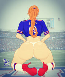 american_football bimbo buffalo_bills ginger nfl orange_hair pawg pinup red_hair rsterling