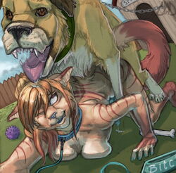 all_fours anthro anthro_female anthro_on_feral bodily_fluids bondage_with_feral breasts canid canine canis collar domestic_dog duo erection fangs felid female_penetrated feral feral_on_anthro feral_on_female feral_penetrating feral_penetrating_anthro feral_penetrating_female forced_bestiality fur futanari genital_fluids genitals gynomorph gynomorph/male gynomorph_on_feral gynomorph_penetrated hair intersex intersex/male intersex_on_feral intersex_penetrated knot leash male male_penetrating male_penetrating_gynomorph male_penetrating_intersex mammal nude one_eye_closed open_mouth outside penetration penis precum saliva saliva_string selfie sex smile tapering_penis teeth tongue tongue_out trixythespiderfox zoey_(stratigicsubtly) zoophilia