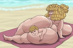 anal anal_vore ass bbw beach big_ass big_breasts big_butt blonde_hair breasts chubby_female faeriedevil fat_ass hair huge_ass huge_breasts huge_butt human lipstick lying milf mother_and_son nude overweight overweight_female sideboob soft_vore squeeze vore willing willing_vore