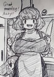 1girls apron asriel_dreemurr breasts chael_dreemurr chara child_bearing_hips cute fluffy_ears fluffy_hair fully_clothed heart_symbol huge_ass human husband_and_wife hybrid_creation if_happy interspecies_child kitchen knife male_pov massive_breasts milf mob_face more_chasriel mother_and_child romantic_couple rosy_cheeks sfw short_hair sketch spoon talking_to_viewer whitewo1f wholesome