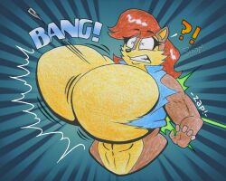 sally acorn from sega by snaphappy