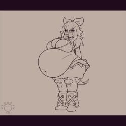 amcube ass_expansion belly brawl_stars breast_expansion burping digested_prey digestion fat fat_belly hyper hyper_belly janet_(brawl_stars) korean_female kpop melodie_(brawl_stars) obese obese_female prey_outline sound sound_effects sound_warning struggling_prey suddencube_(artist) tagme thigh_expansion video vore vore_belly weight_gain