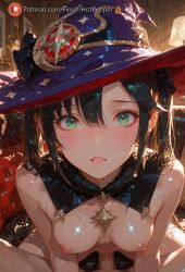 mona (genshin impact) from genshin impact by fingerhotpepper
