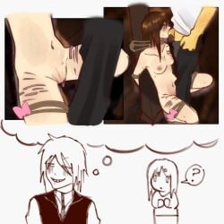alessiorossi_(bloodydoopy) areolae blowjob bondage breasts cuntboy forsaken_(roblox) nipples noctis_(noctisecztasy) noctisecztasy oral original_character penis pussy roblox roblox_game robloxian self_insert self_upload tagme thighs tied_up torture