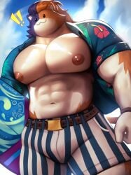 meowscles from epic games by kaysuo