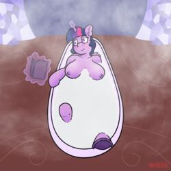 1:1 anthro bath bathing bathroom bathtub big_breasts breasts equid equine female friendship_is_magic hasbro hi_res hooves horse mammal my_little_pony nipples nosebleed_(artist) nude pony solo twilight_sparkle_(mlp)