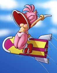 amy rose from sega by fours (artist)