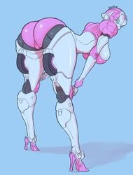 1girls alien alien_girl arcee bent_over big_ass big_breasts big_butt bra breasts butt curvy curvy_body curvy_female curvy_figure curvy_hips ex-01_nicee female female_focus hands_on_knees large_breasts machine mechanical panties pink_bra pink_panties presenting presenting_hindquarters robot robot_girl saidra solo solo_female thick_ass thick_legs thick_thighs transformers white_body white_skin