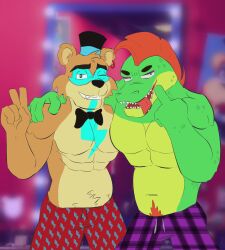 glamrock freddy (fnaf) from five nights at freddy's by srdrakon