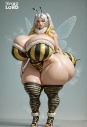 ai_generated alternate_body_type alternate_breast_size animal_print antennae arm_behind_back arthropod_girl bare_shoulders bee big_ass big_thighs black_thighhighs blonde_hair boots bottom_heavy breasts child_bearing_hips cleavage curvaceous curves curvy curvy_body curvy_figure earrings female frieren frieren_beyond_journey&#039;s_end full_body fur_collar fur_trim gigantic_ass gigantic_breasts glossy glossy_body gradient_hair green_eyes grey_background grey_eyes hi_res high_heels high_resolution highleg_leotard highres hoop_earrings hourglass_figure huge_ass huge_breasts insect_wings jewelry large_thighs leotard lips long_hair looking_at_viewer massive_ass multicolored_hair parted_bangs plump realistic shadow shiny_skin simple_background skin_gloss skindentation skull_crushing_thighs solo sousou_no_frieren stable_diffusion standing steam steaming_body strapless striped_clothes striped_thighhighs sweat thick_thighs thicknesslord thighhighs thighs thunder_thighs toeless_footwear toeless_legwear twintails two-tone_hair veins veiny_breasts voluptuous wet white_hair wide_hips wings zipper