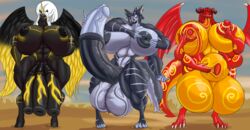 3futas absurd_res alicorn anthro balls big_balls big_breasts big_muscles big_penis biskblizk breasts canid canine canis clarise demon dragon equid equine futanari gaping genitals group herm hi_res horn huge_balls huge_breasts huge_cock huge_muscles hybrid hyper hyper_balls hyper_breasts hyper_genitalia hyper_muscles hyper_penis intersex looking_at_viewer mammal multi_arm multi_genitalia multi_limb multi_penis muscular olexa_vrane original original_character original_characters penis terra_swallows triphallia wings wolf