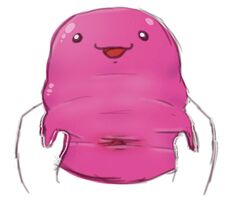 animated anthro disembodied_hand female first_person_view genitals goo_creature kkitten living_fleshlight living_onahole living_sex_toy living_toy open_mouth pink_slime pussy short_playtime simple_background slime_rancher smile spreading video_games white_background