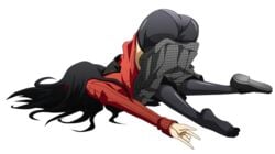 1girls amagi_yukiko ass face_down_ass_up kenji_t1710 pantyhose pantylines persona persona_4 skirt