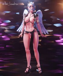 1futa 3d angel angel_wings areolae ark_(fortnite) balls balls_under_clothes blender bottomless_loincloth breasts breasts_out curvy dickgirl erect_nipples erection erection_under_clothes erection_under_loincloth fortnite futa_only futanari intersex large_breasts lewdrex loincloth loincloth_lift looking_at_viewer nipples penis penis_out penis_under_clothes penis_under_loincloth topless vagina watermark wings