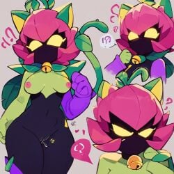 ai_generated brawl_stars cat_girl cum lily_(brawl_stars) plant_girl pussy sprouts_698