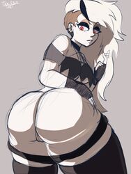 1girls ass big_butt butt female goth helluva_boss human human_loona humanized loona_(helluva_boss) pussy sidecut tagme tool01k vivienne_medrano