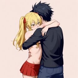 1female 1male ai_generated crossover fairy_tail gray_fullbuster kakegurui saotome_mary