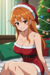 ai_generated christmas_outfit female female_only misstrusty nami_(one_piece) one_piece