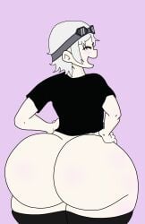 ass_focus femboy happy huge_ass laugh raiden_(latam_nos_rechasó) raidengood standing traced white_hair